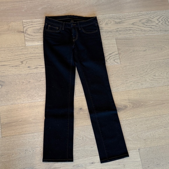 J Brand Women's maternity  Straight Leg Black Jeans - Picture 1 of 3